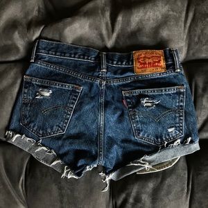 Levi Distressed Shorts